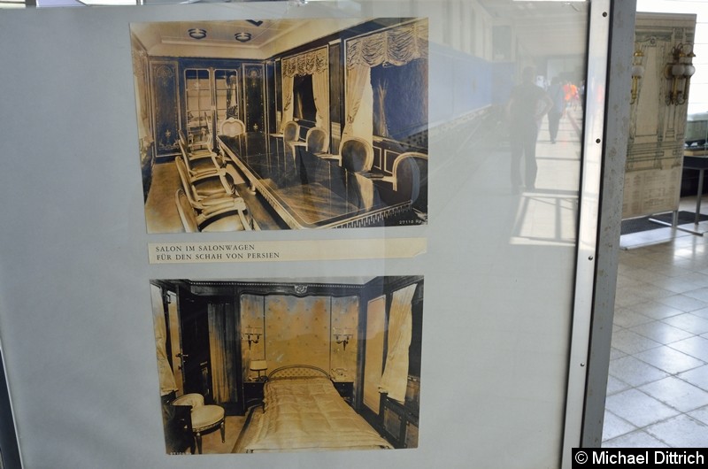Bild: Im Werk steht auch der Salonwagen des letzten Kaiserpaares. Hier Ausstellungsbilder.