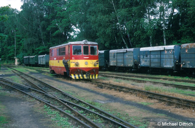 Bild: 705 919 beim rangieren in Jindrichuv Hradec.