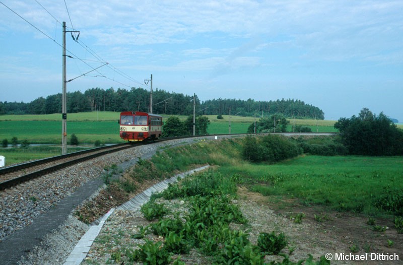 Bild: 809 208 auf dem Weg zum Bahnhof Mnich.