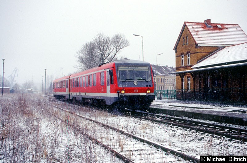 Bild: Noch einmal der 628 601 in Aken(Elbe).