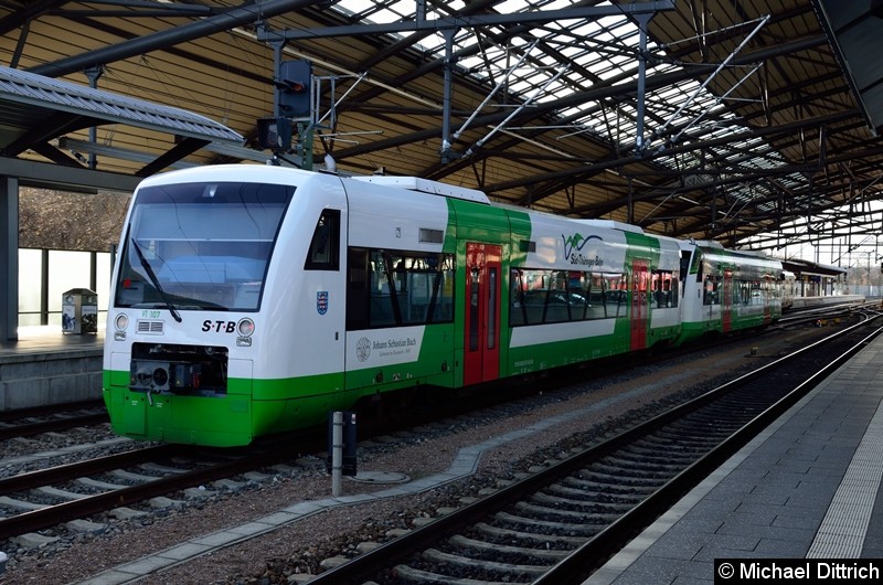 Bild: VT 107 und VT 112 abgestellt in Erfurt Hbf.