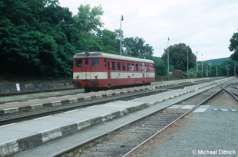 Bild: 830 159 beim Umsetzen in Moravske Branince.