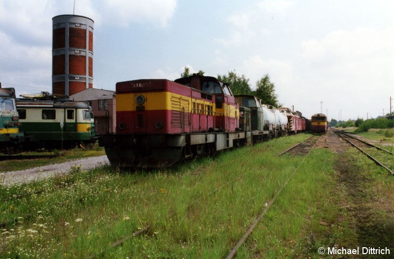 Bild: Eine T444 abgestellt im Depot Ceska Trebova.