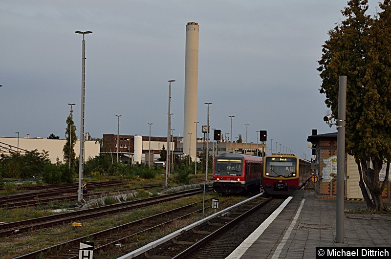 Bild: Sonderfahrt des VIV e.V. zum Thema i2030. 
Hier im Güterbahnhof Marienfelde.