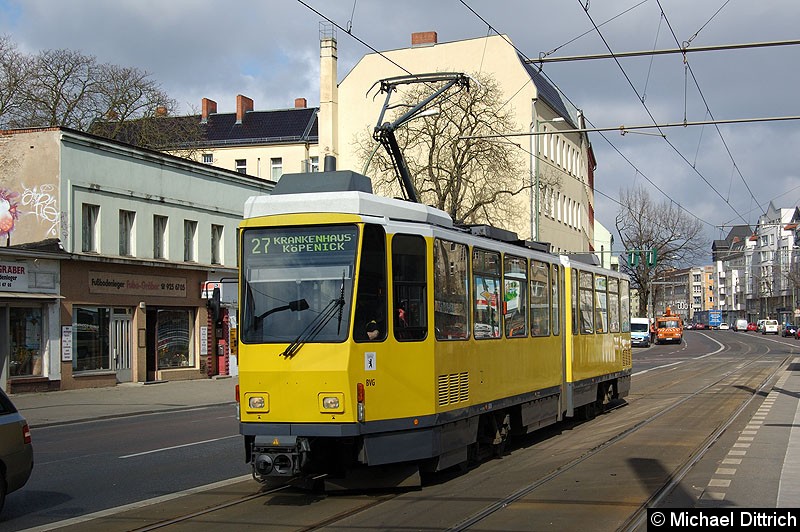 Bild: 6036 als Linie 27 in der Berliner Allee.