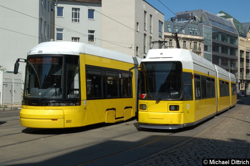 Bild: 3001 als Linie M5 in der Großen Präsidentenstraße.