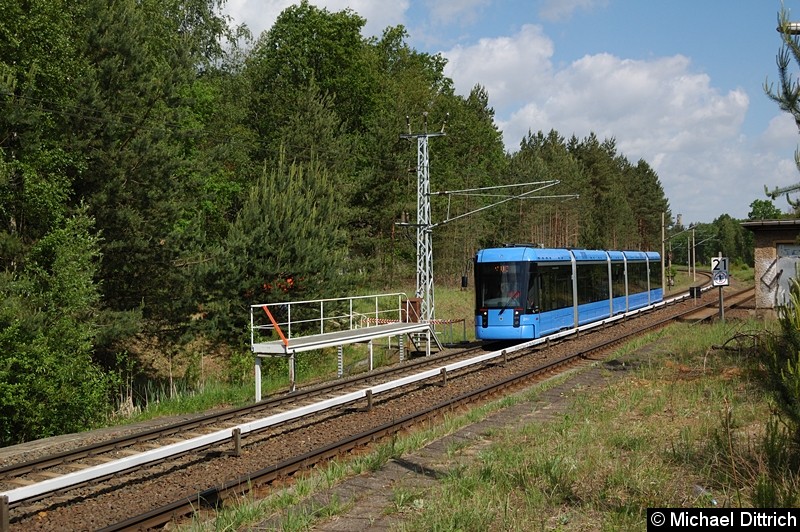 Bild: Problemlos fährt die Bahn hin und her.