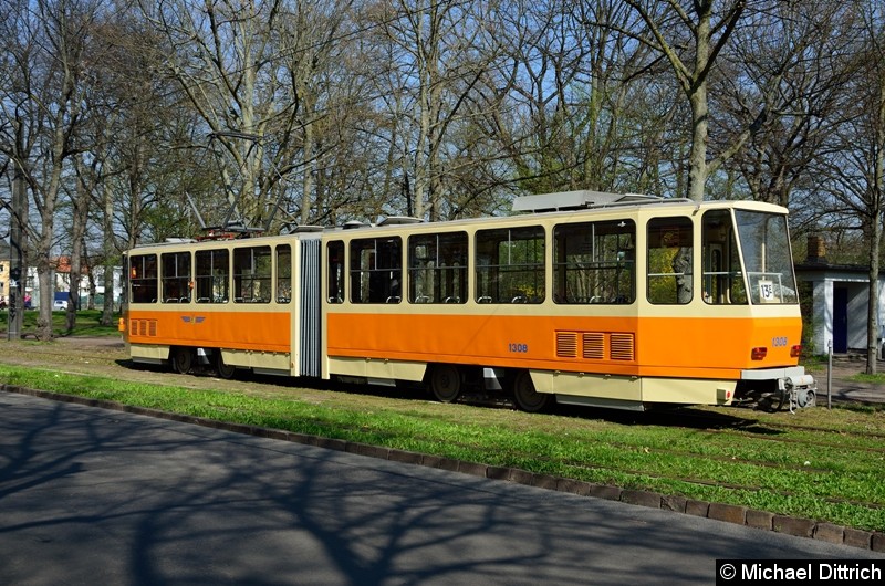 Bild: 1308 in der Endstelle Naunhofer Str.