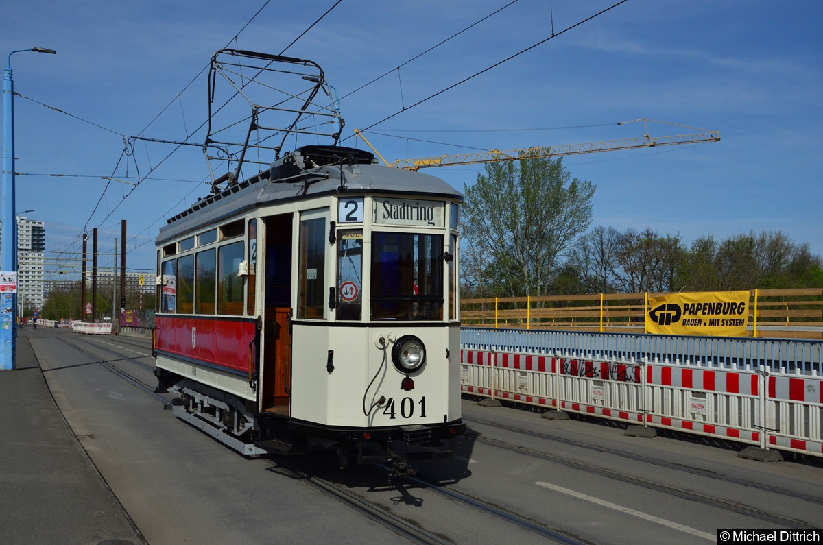 Fotohalt auf der Elisabethbrücke.