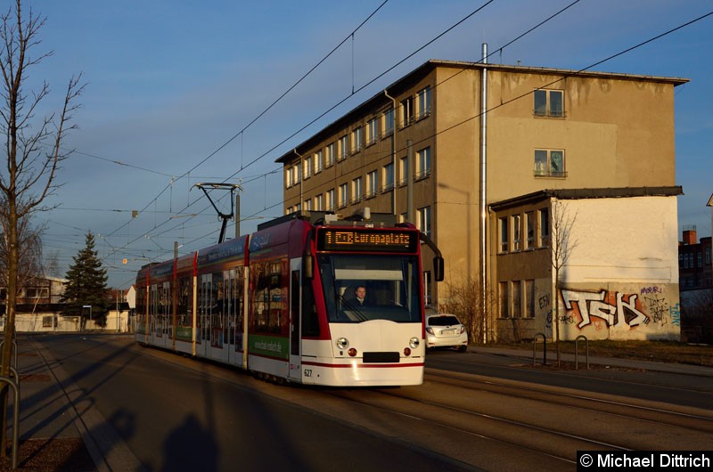 Bild: 627 als Linie 1 in der Mittelhäuser Str.