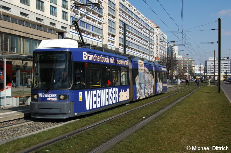 Bild: 1023 als Linie M5 an der Haltestelle Spandauer Straße/Marienkirche.