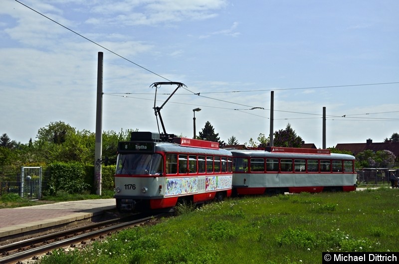 Bild: Sonderfahrt mit 1176 + 204: In der Wendeschleife.