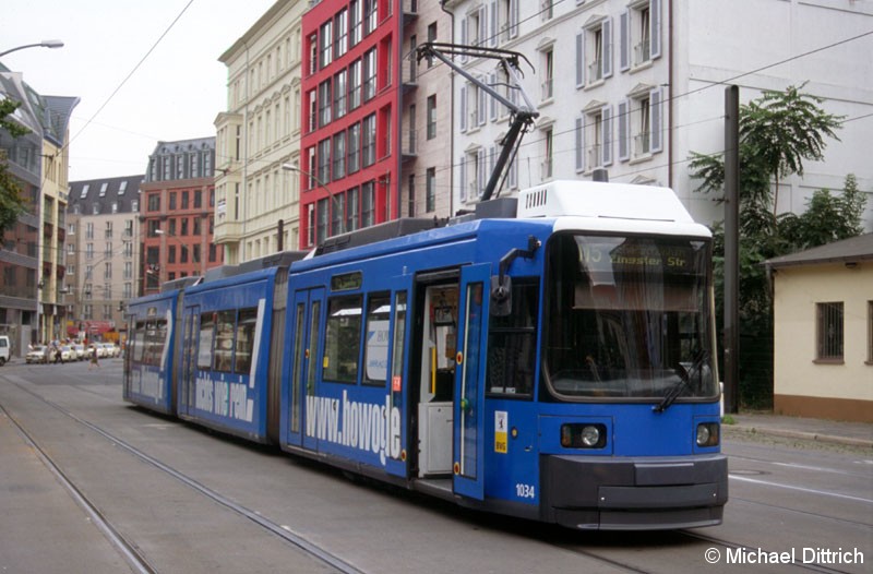 Bild: 1034 als Linie M5 in der Großen Präsidentenstraße.