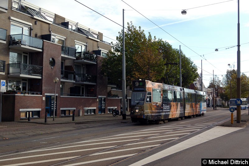Bild: Noch einmal der Wagen 781 als Linie 9 in der Haltestelle Nicolaas Lublinkstraat.