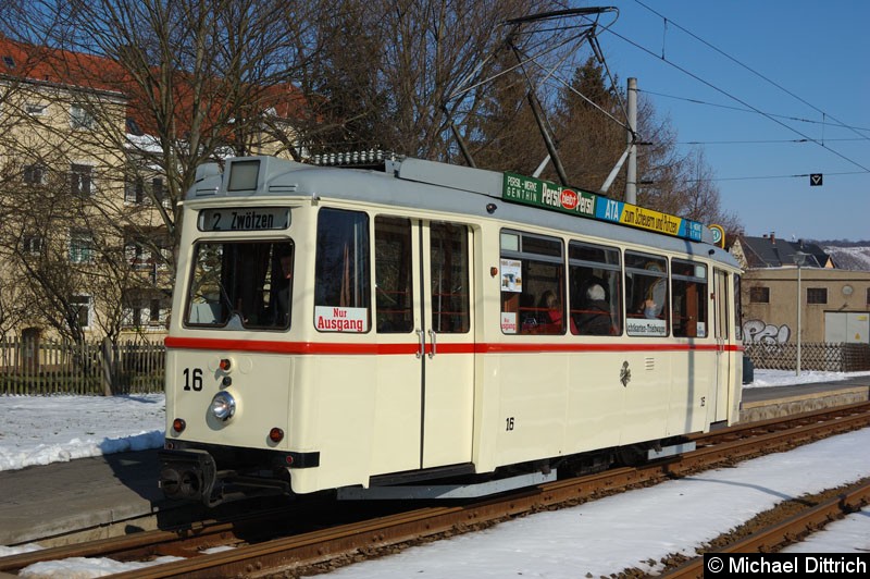 Bild: Wagen 16 bei einer Sonderfahrt.