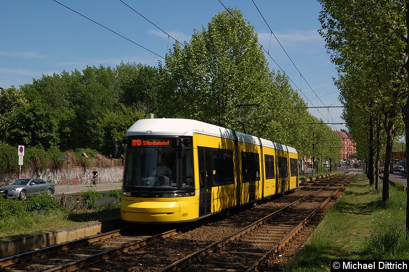 Bild: 4001 als Linie M10 kurz vor der Haltestelle Winsstraße.