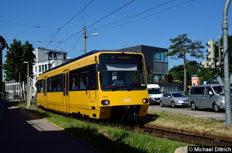 Bild: Zahnradbahn 1003 an der Haltestellen Zahnradbf.