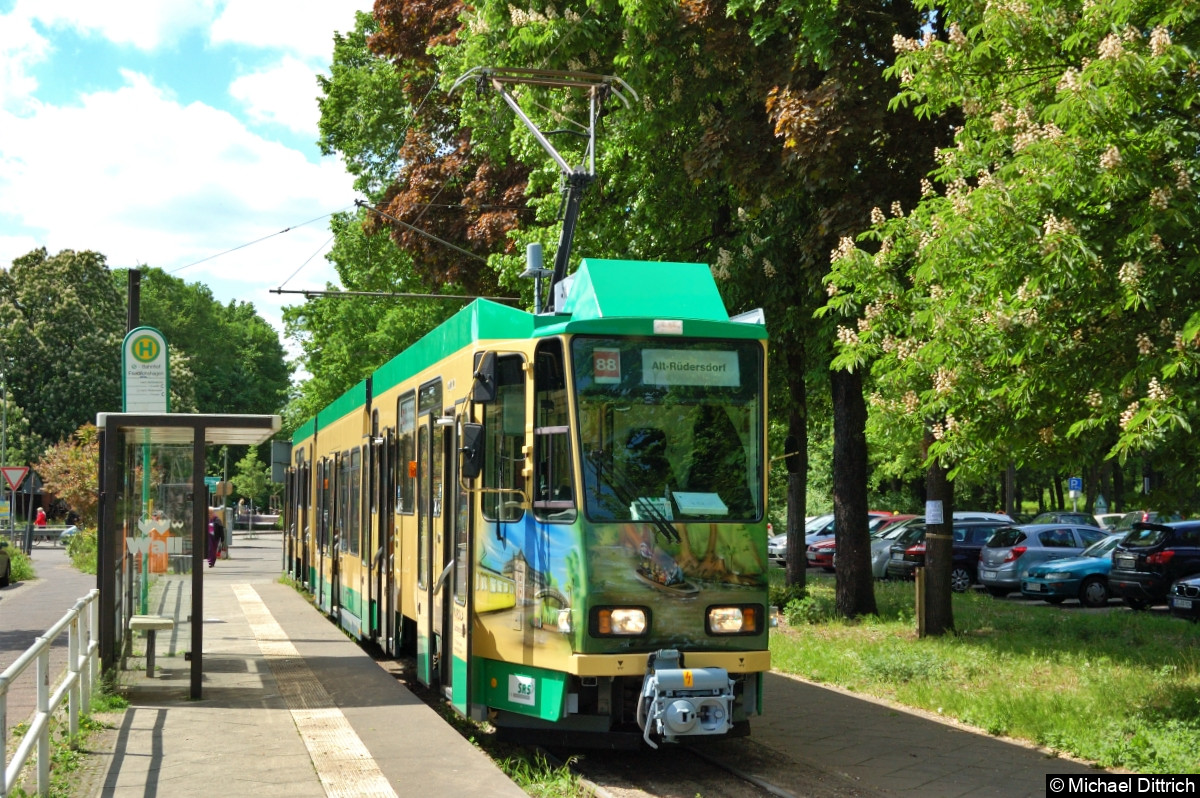 Bild: Wagen 28 in der Haltestelle S-Bf. Friedrichshagen.